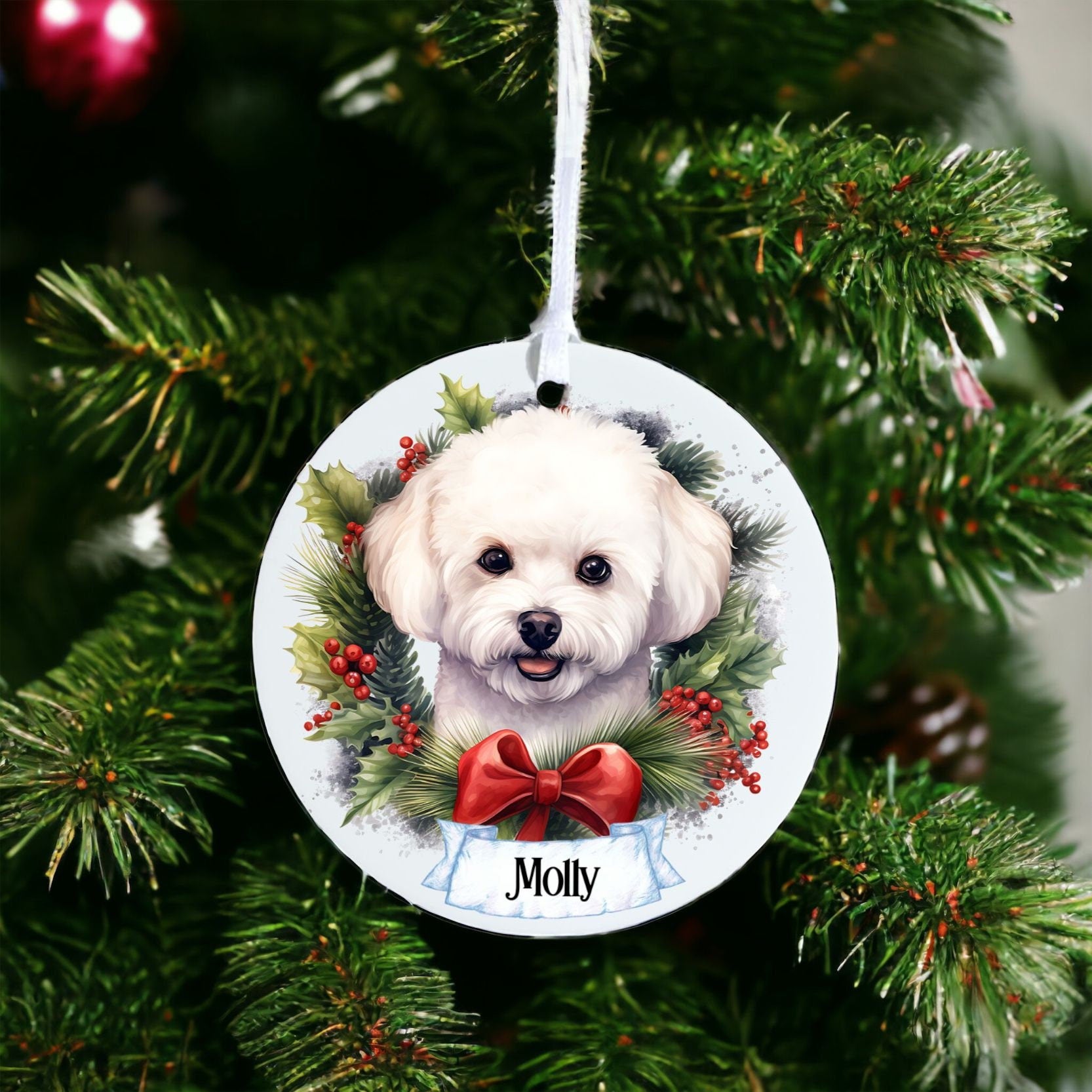 Bichon frise christmas decorations best sale