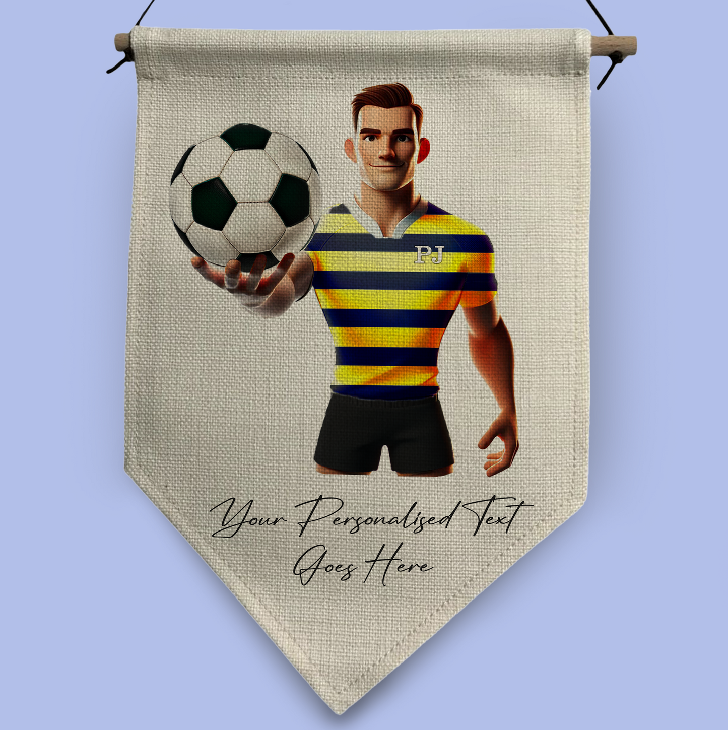 Personalised Football Team Shirt Creator - Pennant Flag