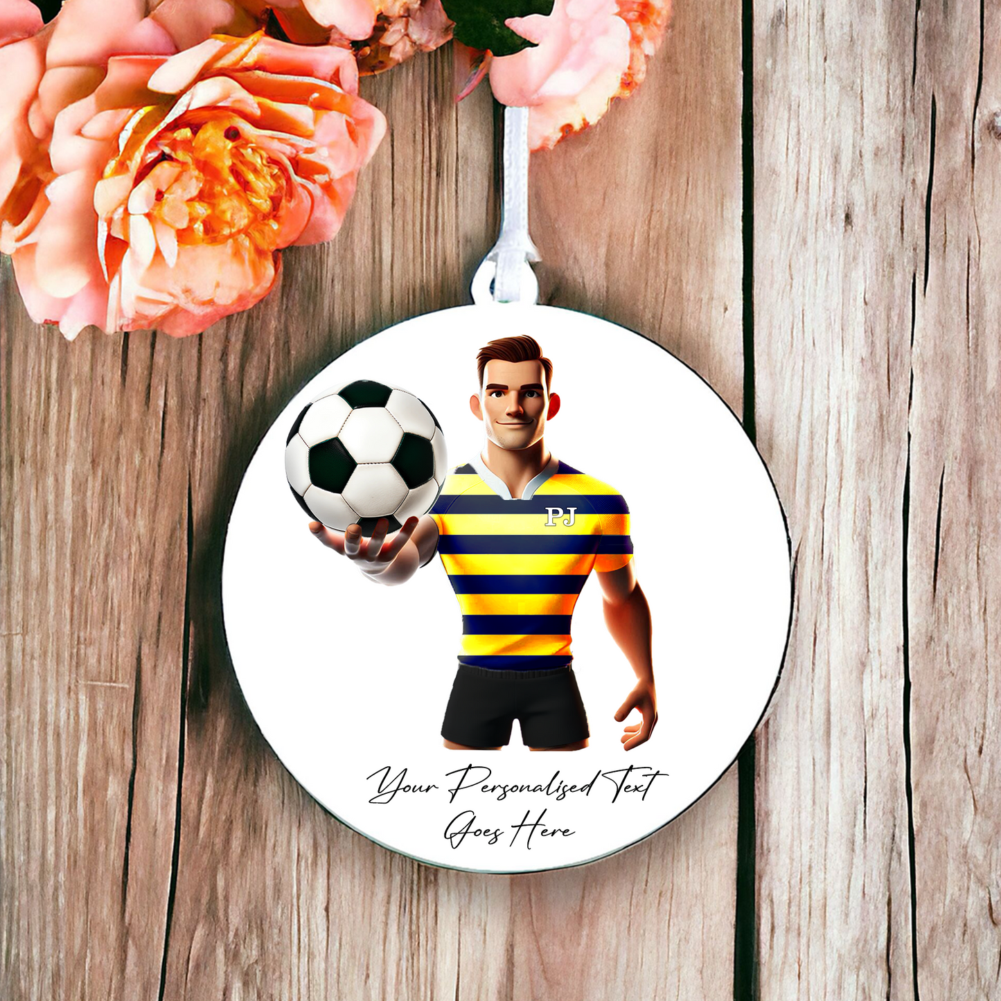 Personalised Football Team Shirt Creator - Hanging Decoration