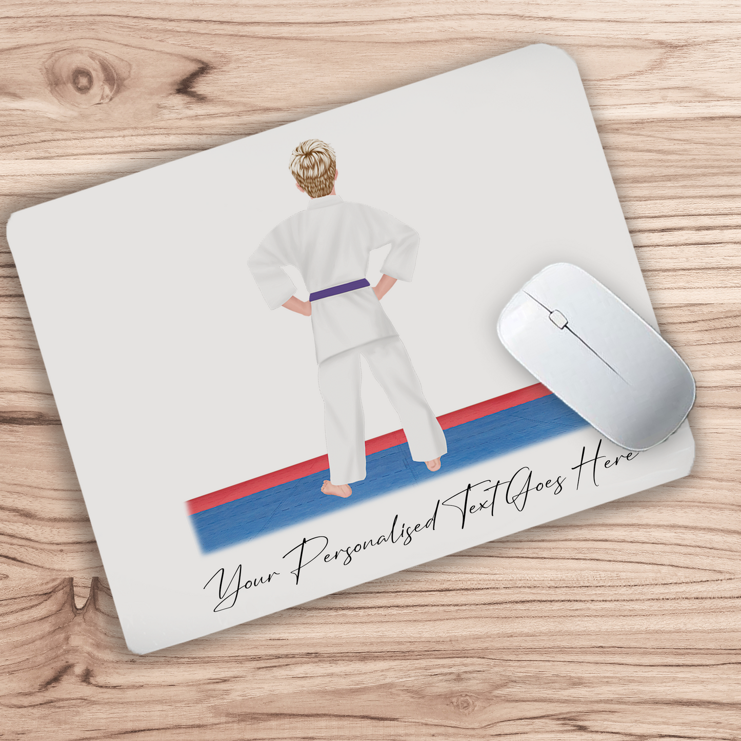 Personalised Karate, Judo, Ju Jitsu, Taekwondo Martial Arts Gi Creator - Mouse Mat