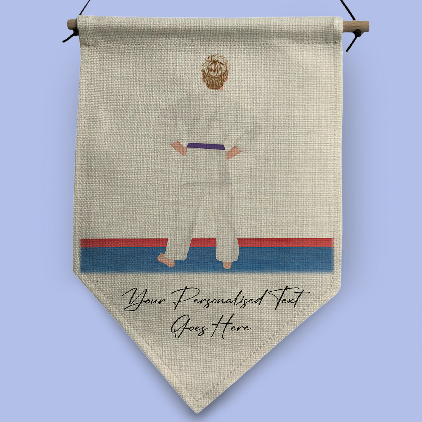 Personalised Karate, Judo, Ju Jitsu, Taekwondo Martial Arts Gi Creator - Pennant Flag