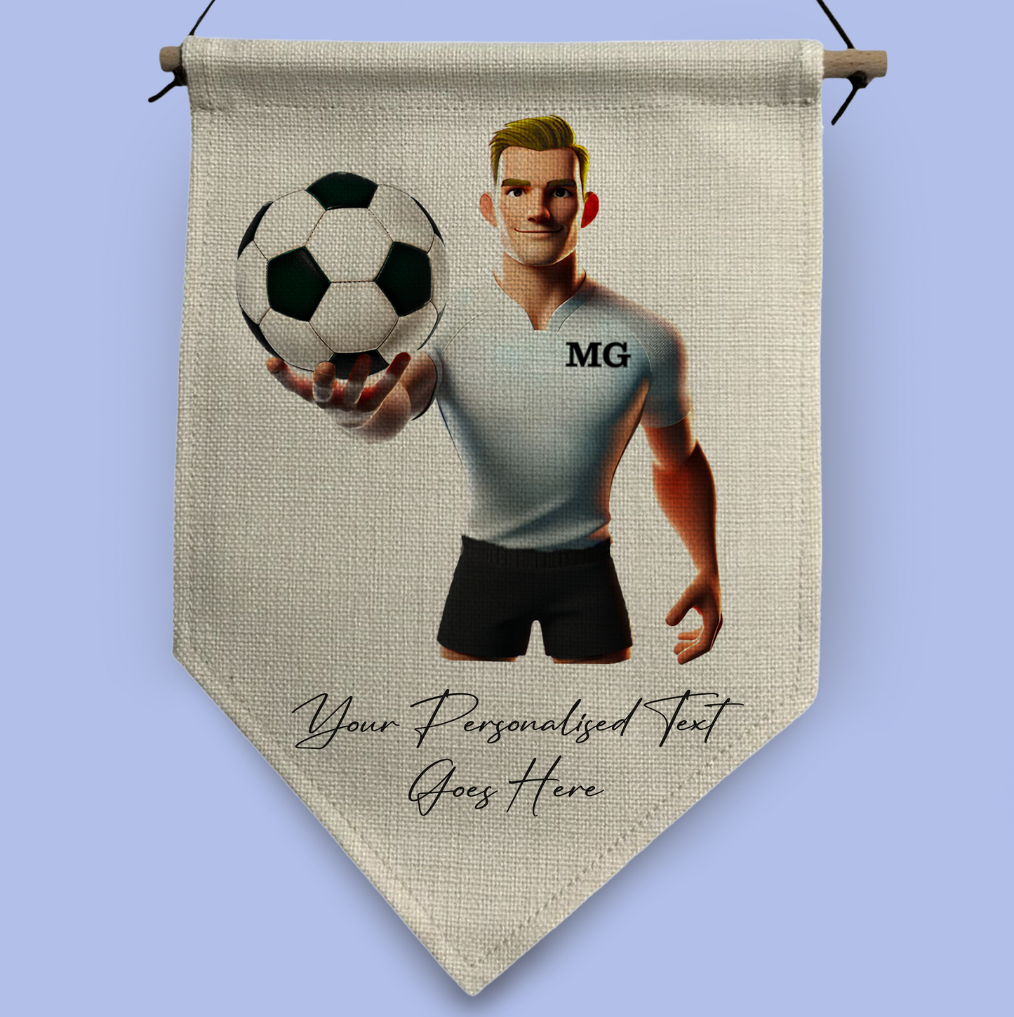 Personalised Football Team Shirt Creator - Pennant Flag