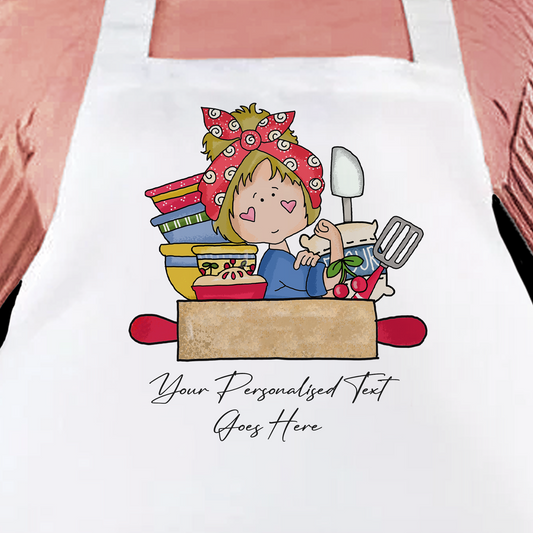 Personalised Baking Superpower Farmhouse Cooking Apron