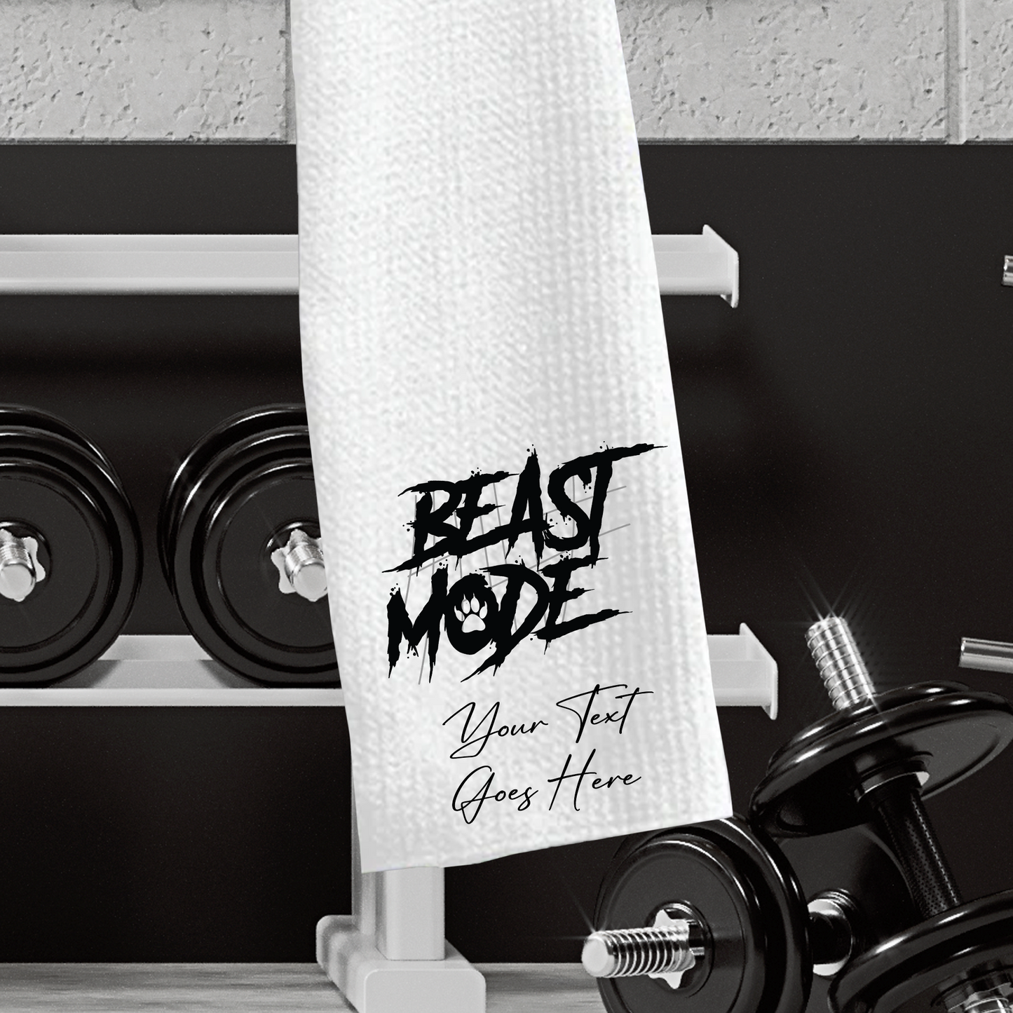 Personalised Beast Mode - Gift Gym Sports Towel