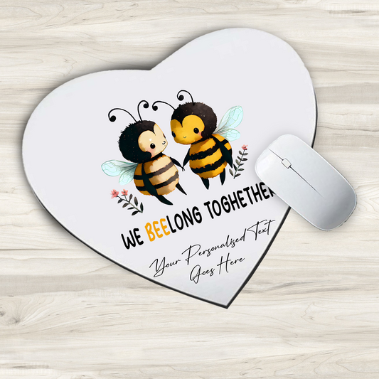 Personalised Valentine Anniversary Bee Pun - Mouse Mat