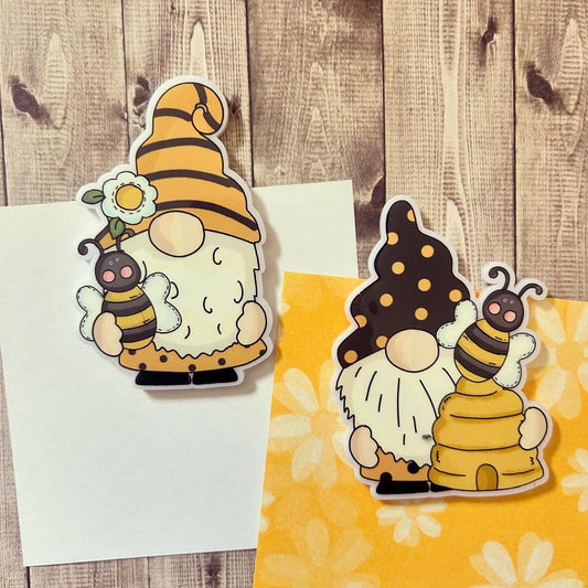 Cute Beehive Gonk Gnomes, Keepsake Gift Magnet, by Floppsie Moppsie – floppsiemoppsie at floppsiemoppsie.co.uk