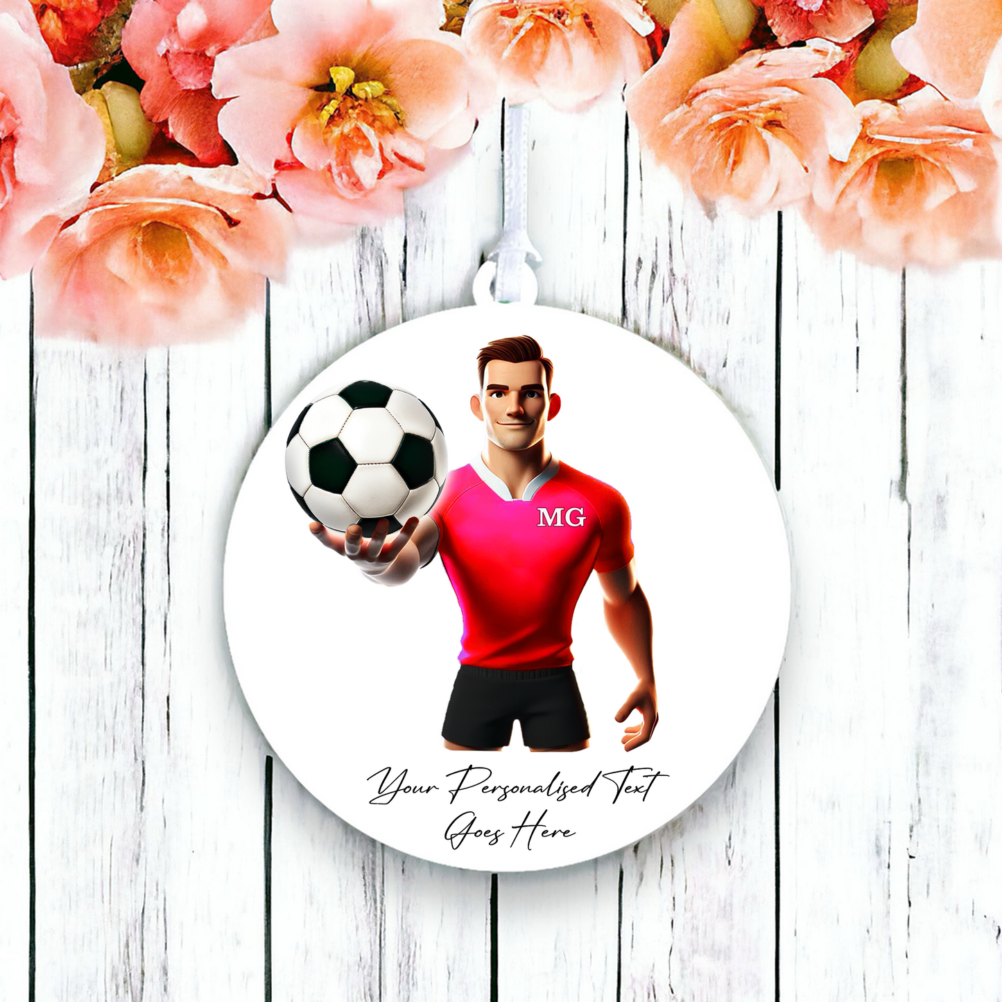 Personalised Football Team Shirt Creator - Hanging Decoration