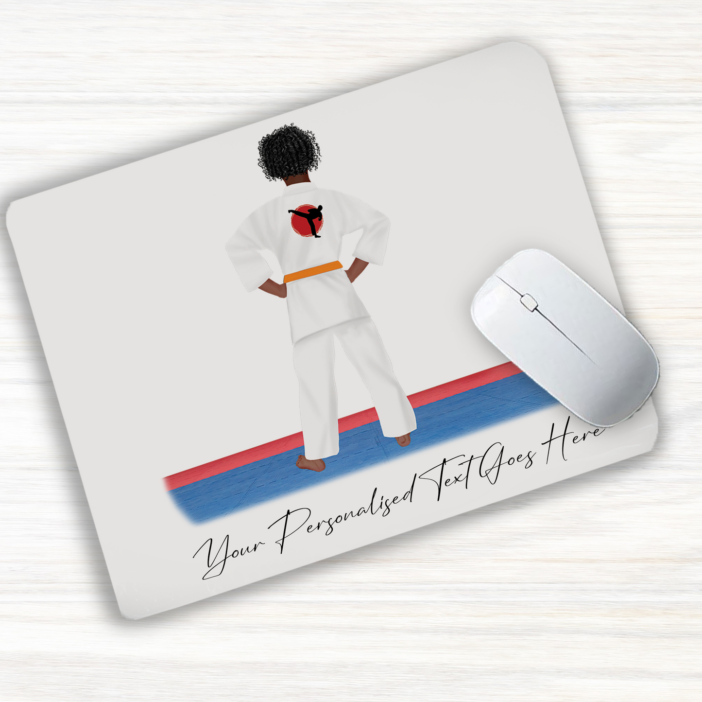 Personalised Karate, Judo, Ju Jitsu, Taekwondo Martial Arts Gi Creator - Mouse Mat