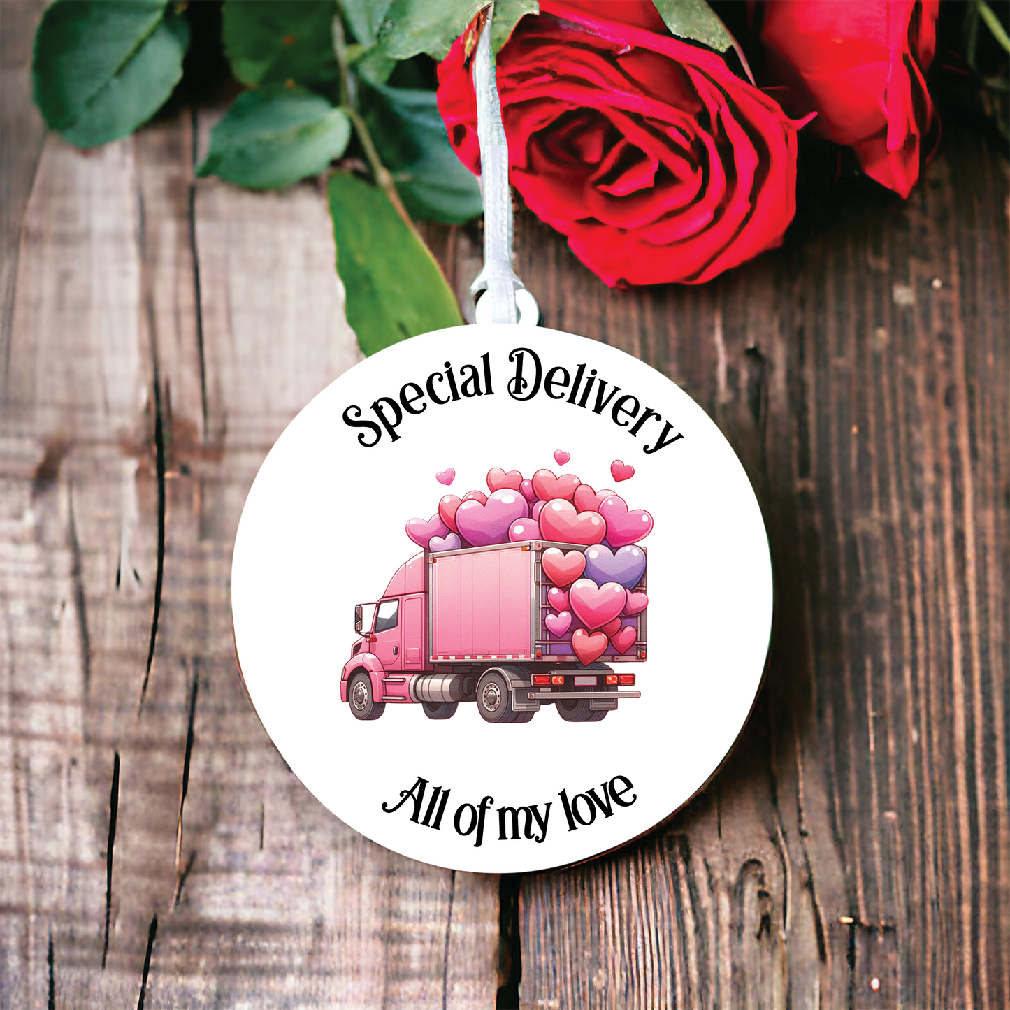 Personalised Cute Love Truck Decoration A