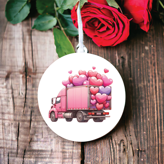 Cute Love Truck Decoration D