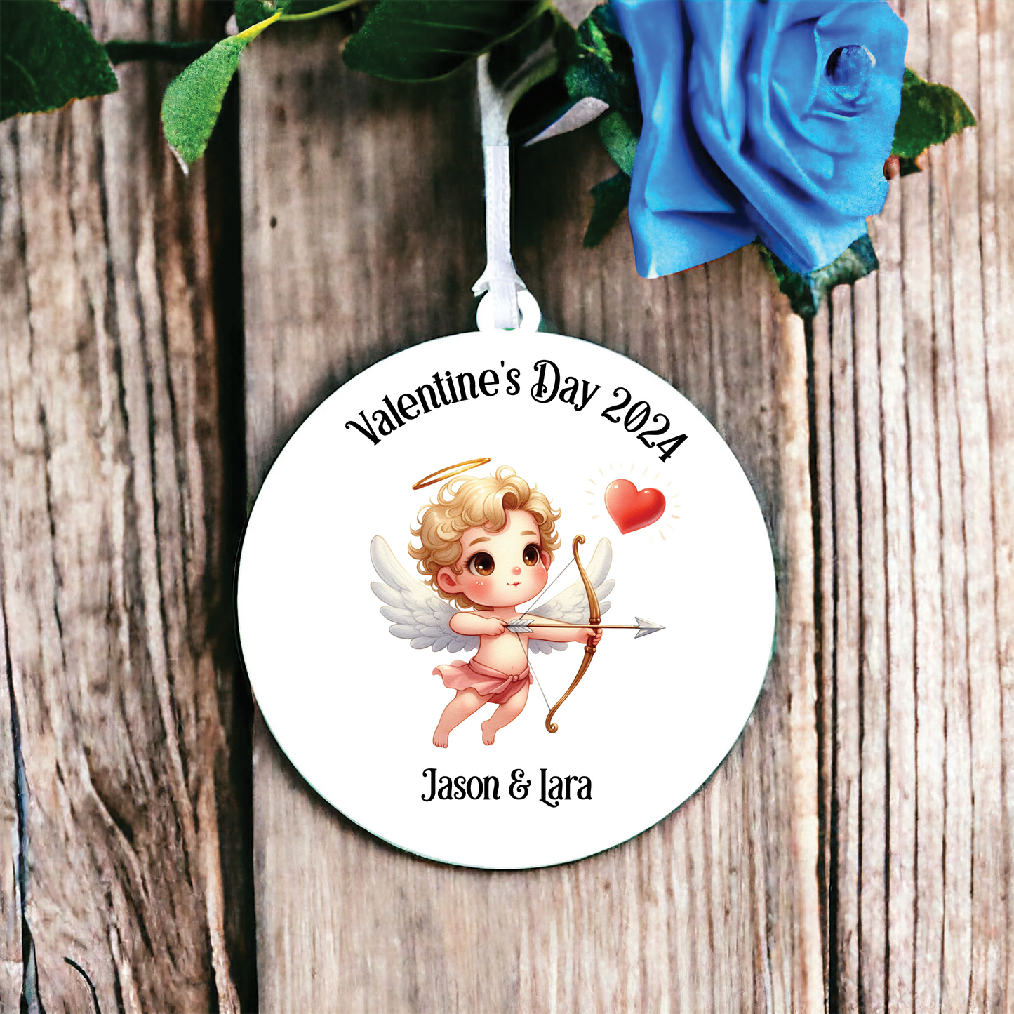 Personalised Cute Cupid Love Decoration B