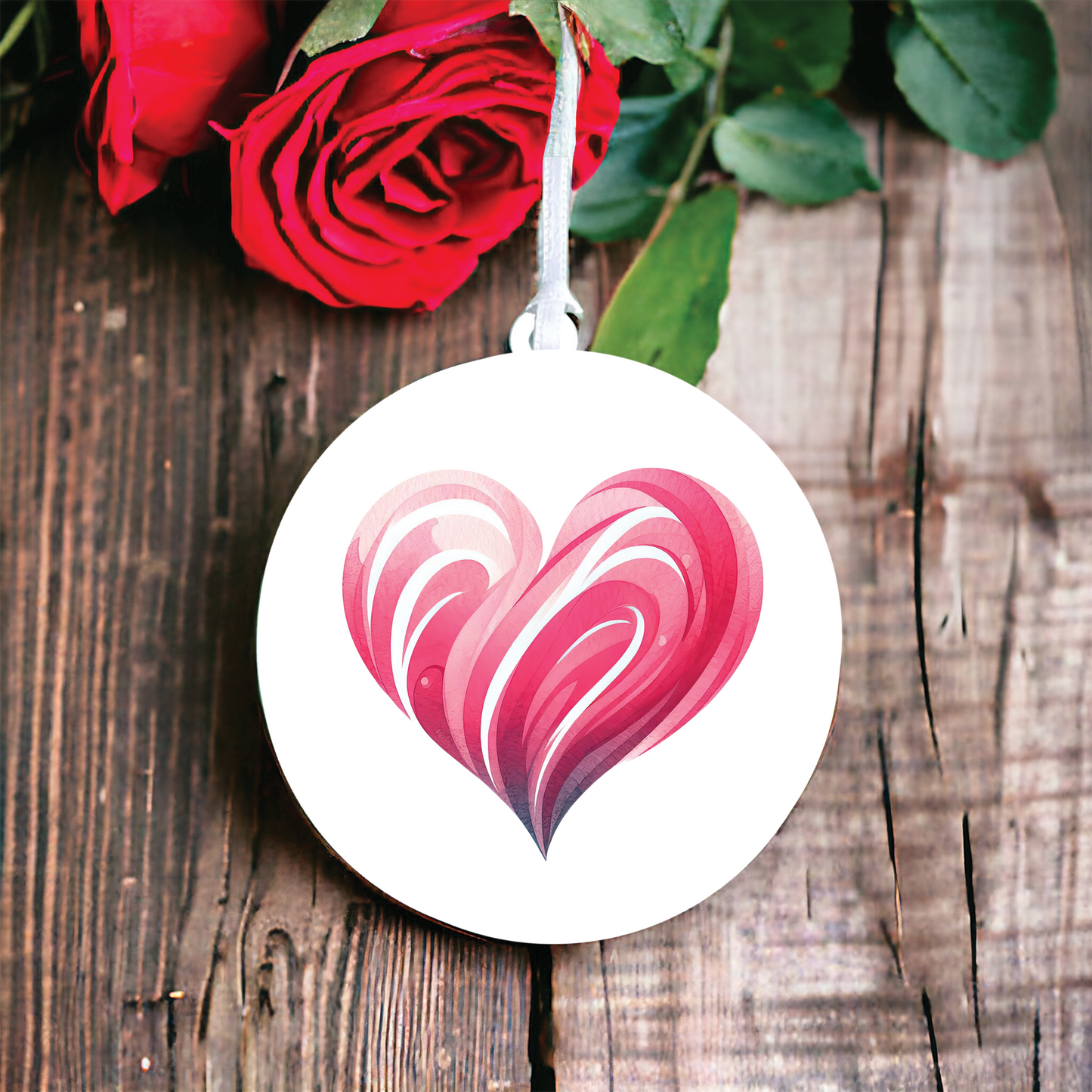 Cute Swirl Love Heart Decoration D