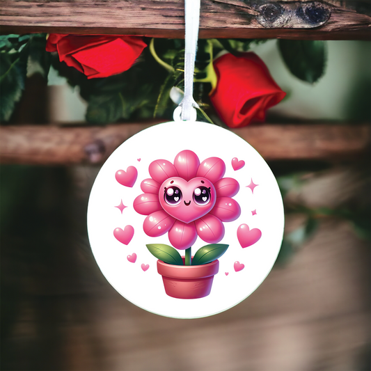 Cute Flower Pot Love Decoration D