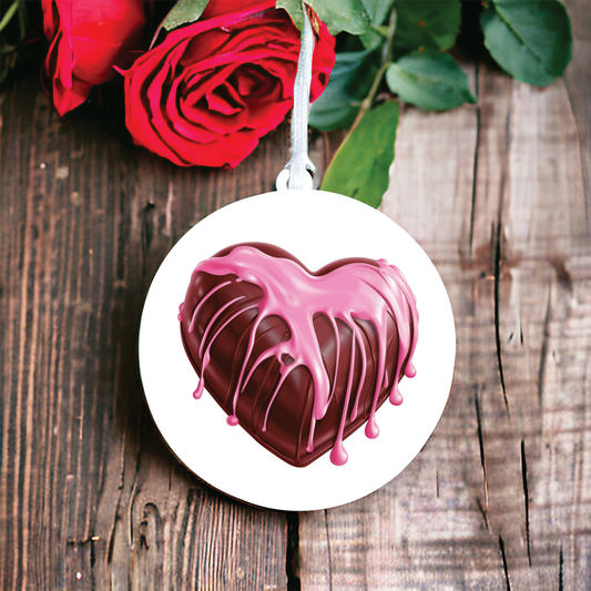 Cute Chocolate Love Heart Decoration D