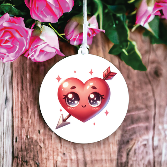 Cute Arrow Love Heart Decoration D