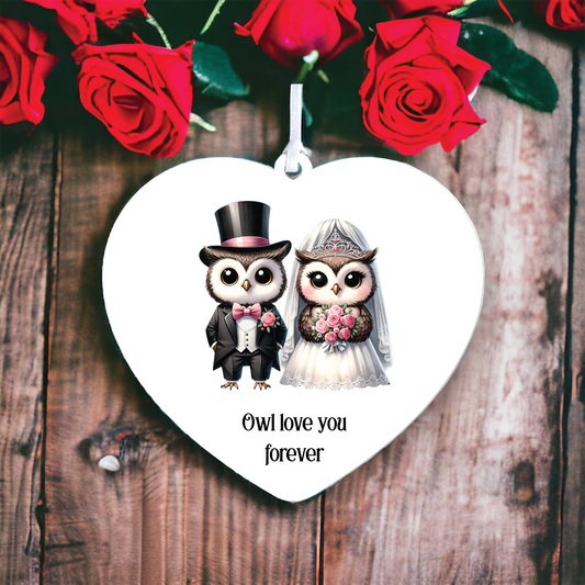 Personalised Owl Wedding Decoration