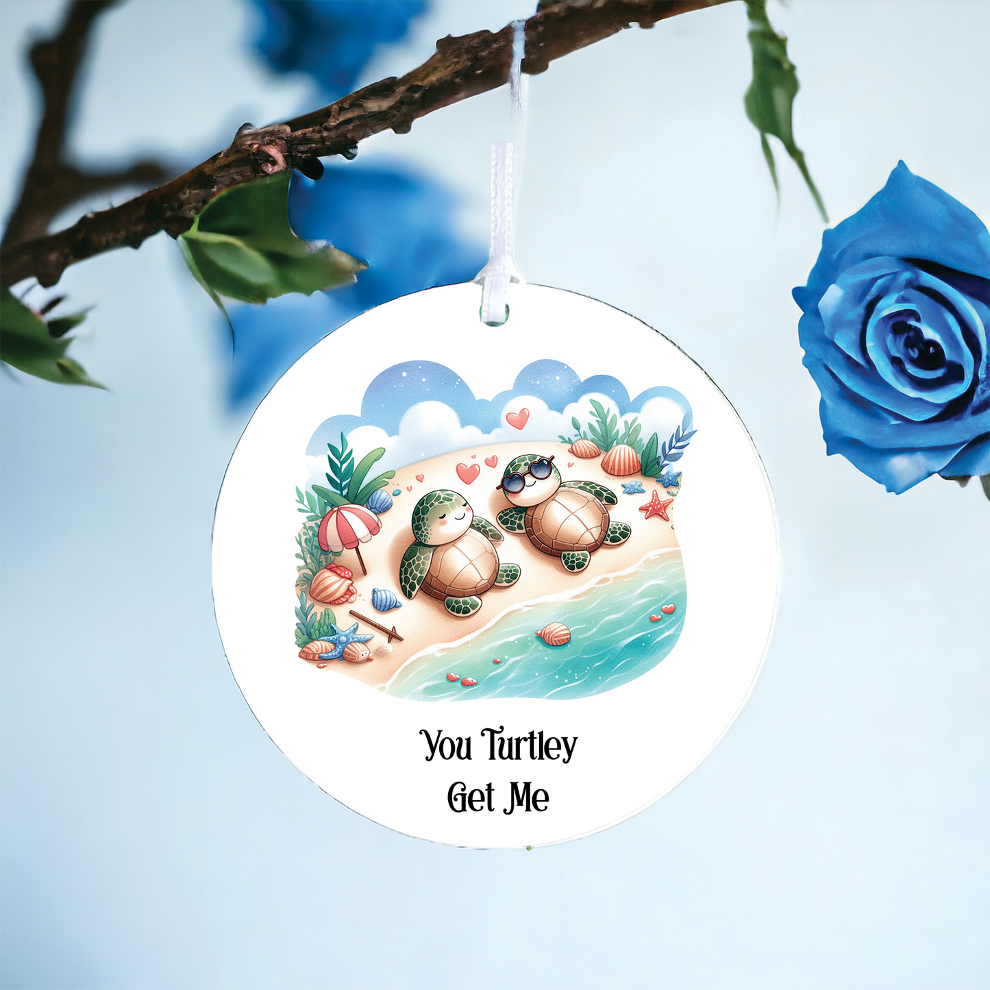 Personalised Turtles Sunbathing Decoration