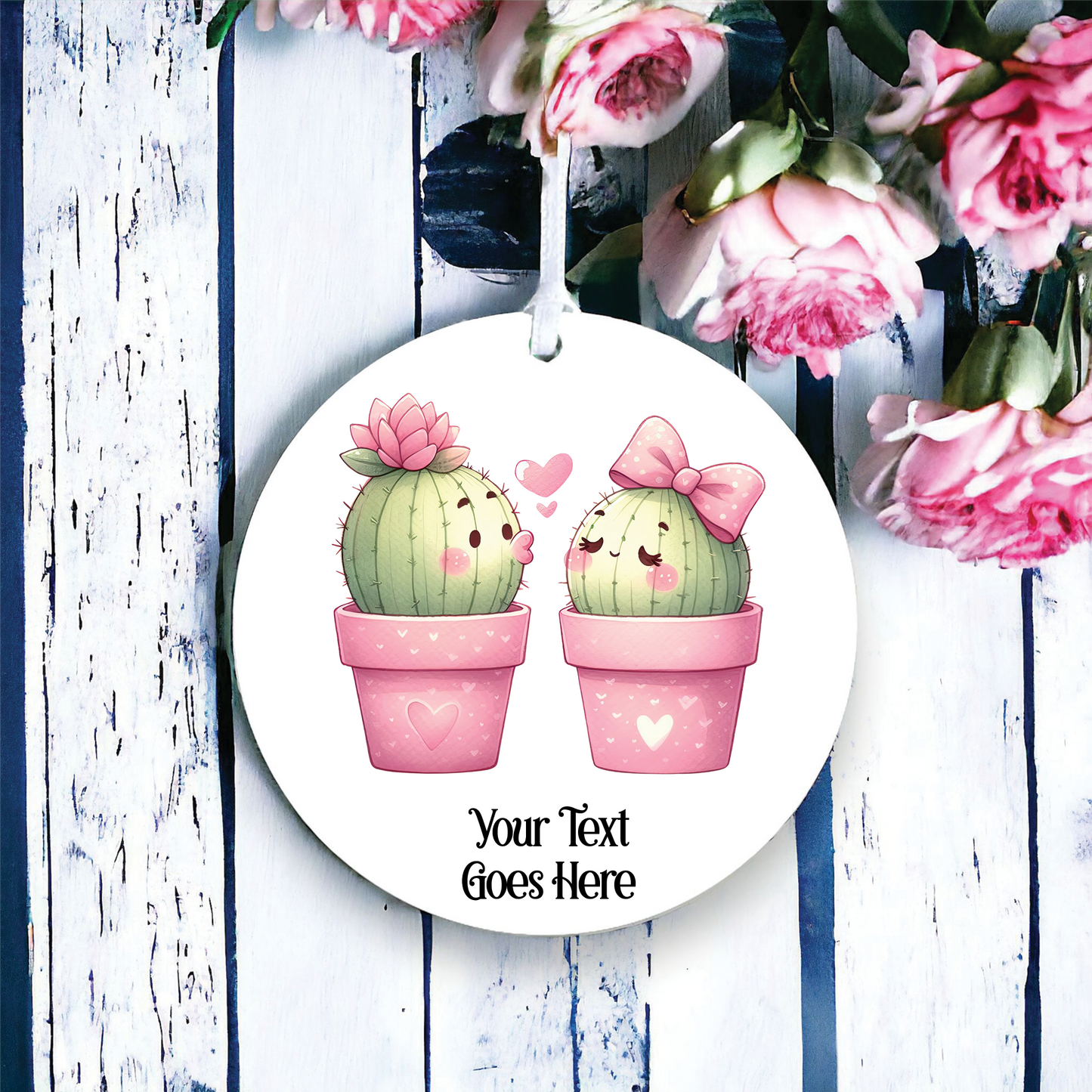 Personalised Cute Cactus Love - J