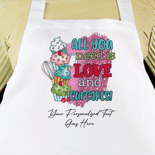 Personalised Farmhouse Cupcake Cooking Apron