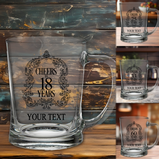 Personalised Cheers Birthday, Milestone And Retirement Gift Tankard