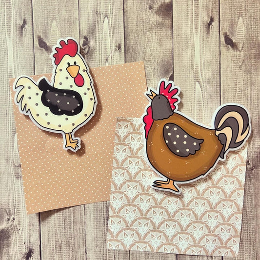 Cute Farmhouse Chickens Gonk Gnomes, Keepsake Gift Magnet, by Floppsie Moppsie – floppsiemoppsie at floppsiemoppsie.co.uk