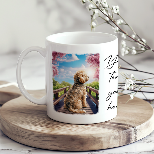 Personalised Bridge Dog Memorial Cockapoo - Keepsake Gift Mug, by Floppsie Moppsie – floppsiemoppsie at floppsiemoppsie.co.uk