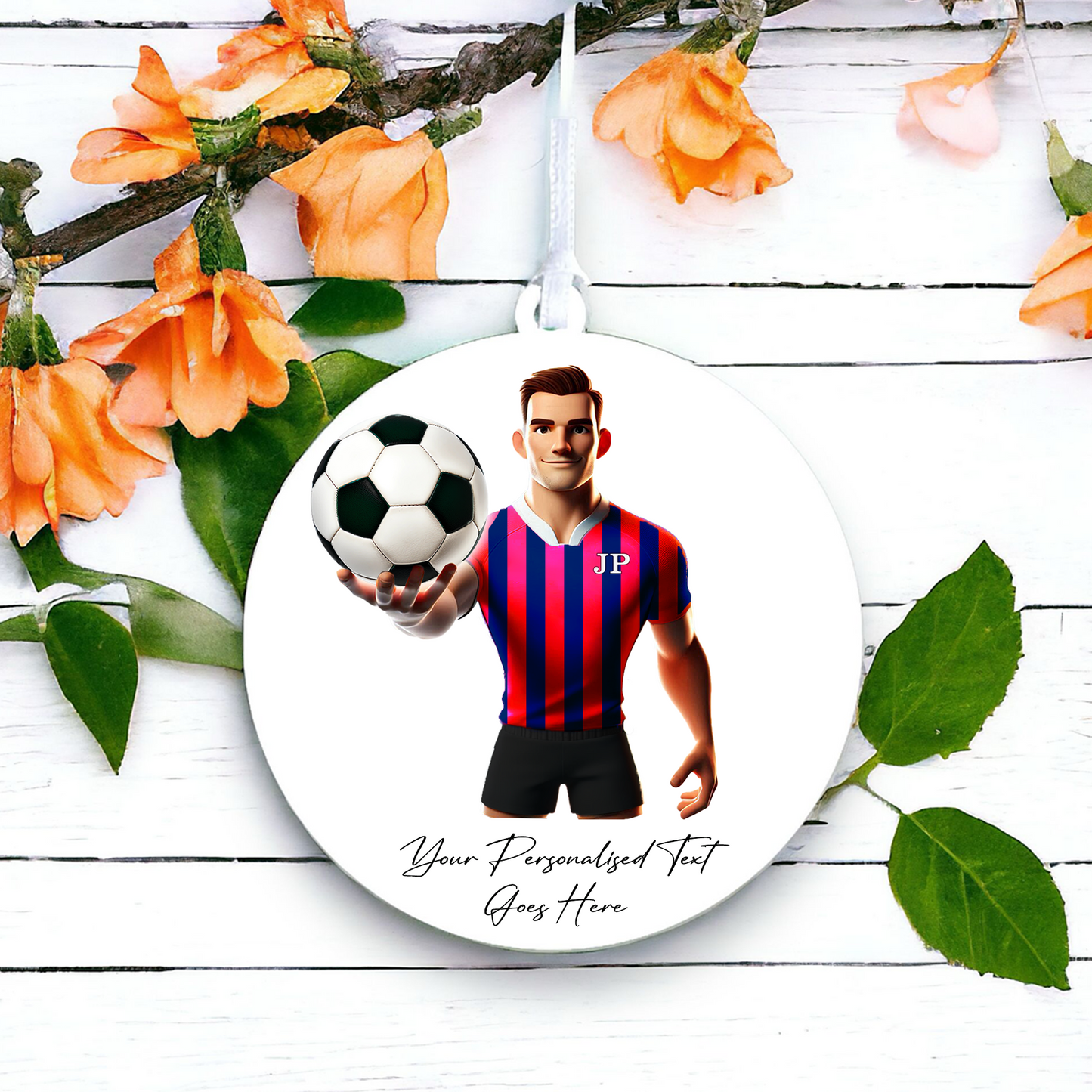 Personalised Football Team Shirt Creator - Hanging Decoration