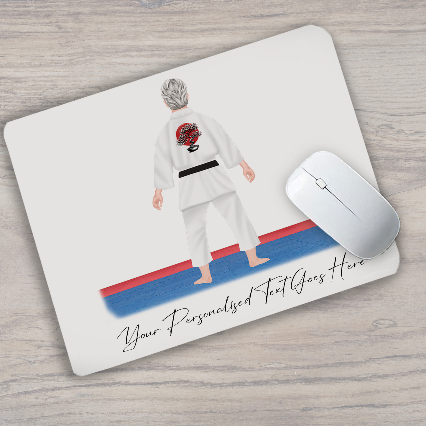 Personalised Karate, Judo, Ju Jitsu, Taekwondo Martial Arts Gi Creator - Mouse Mat