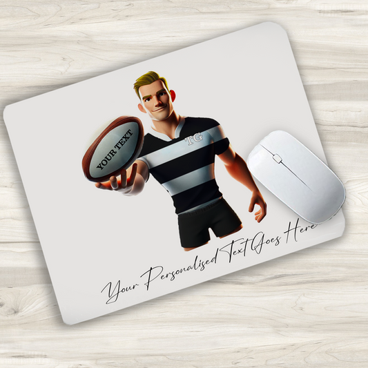 Personalised Rugby Team Shirt Creator - Mouse Mat