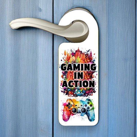 Personalised Gamer Door Hanger Gift