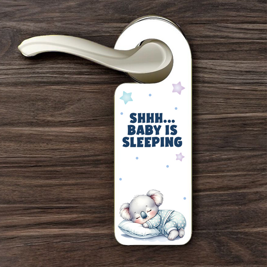 Personalised Koala Sleeping Door Hanger Gift