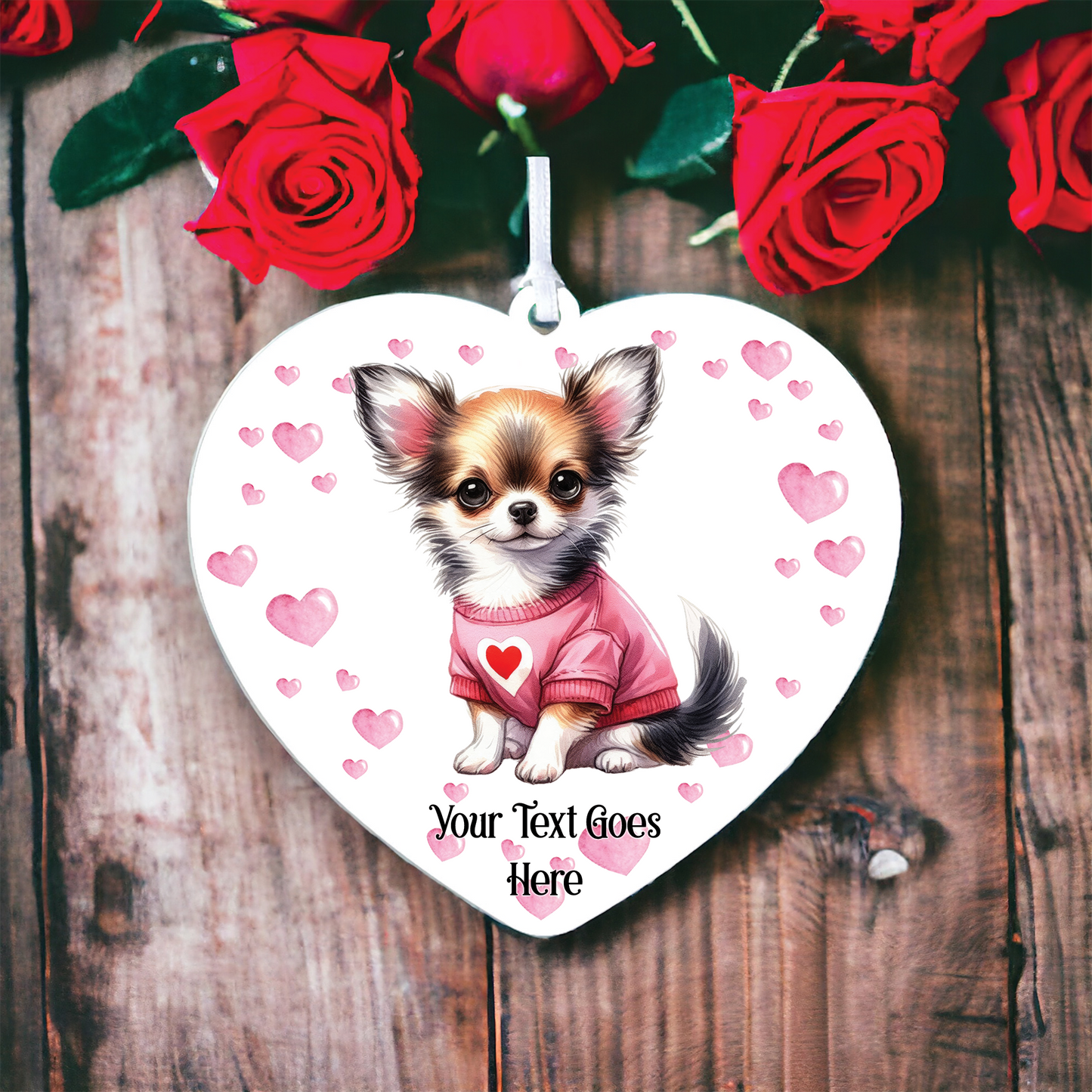 Personalised Chihuahua Dog Love Decoration