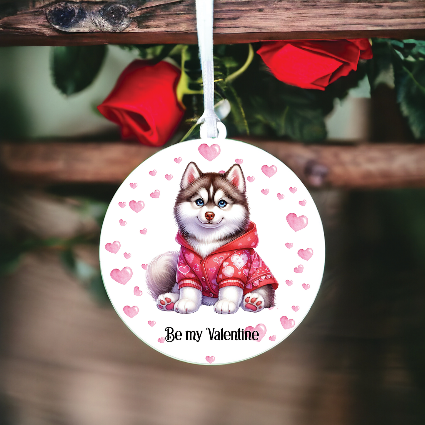 Personalised Siberian Husky Dog Love Decoration