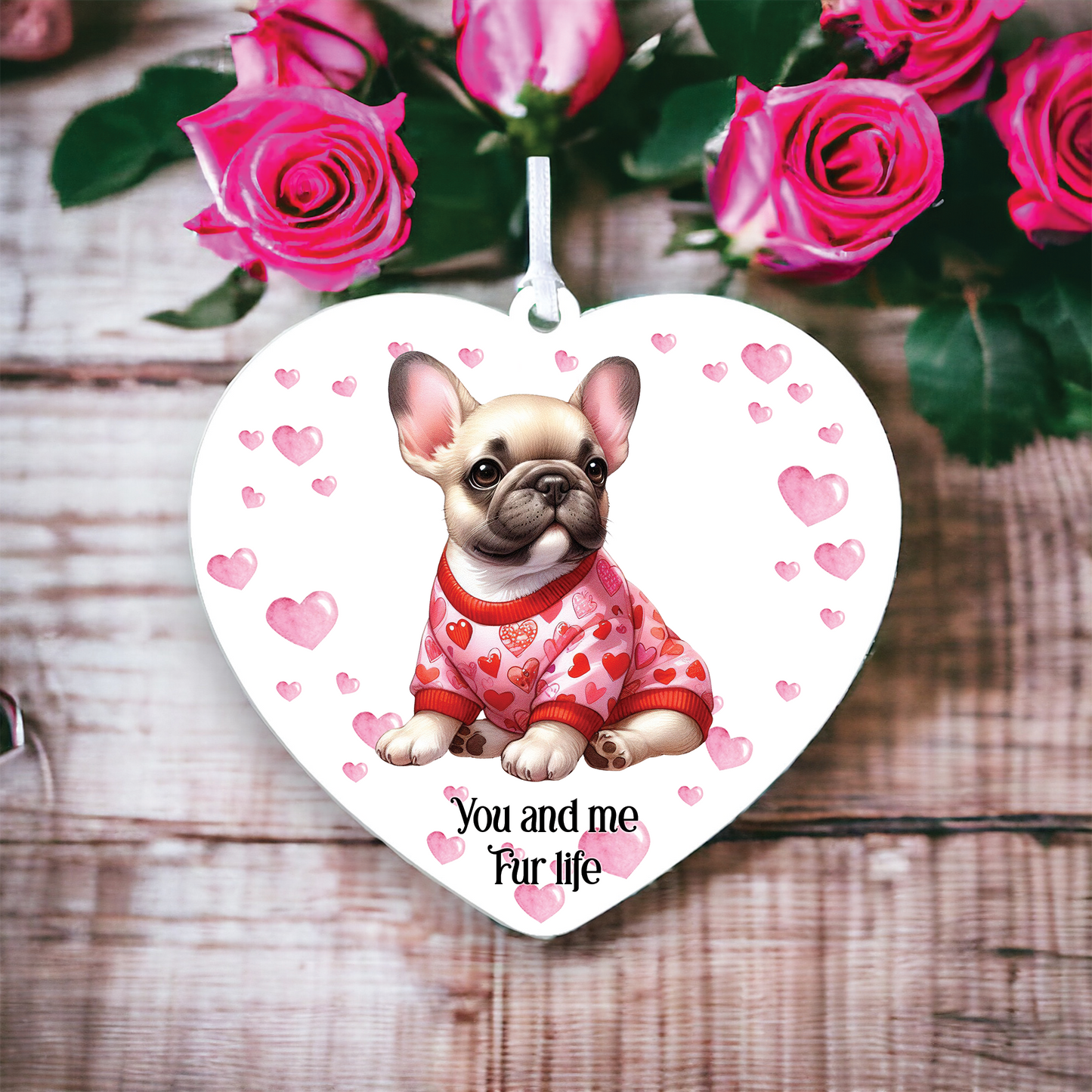 Personalised French Bulldog Love Decoration