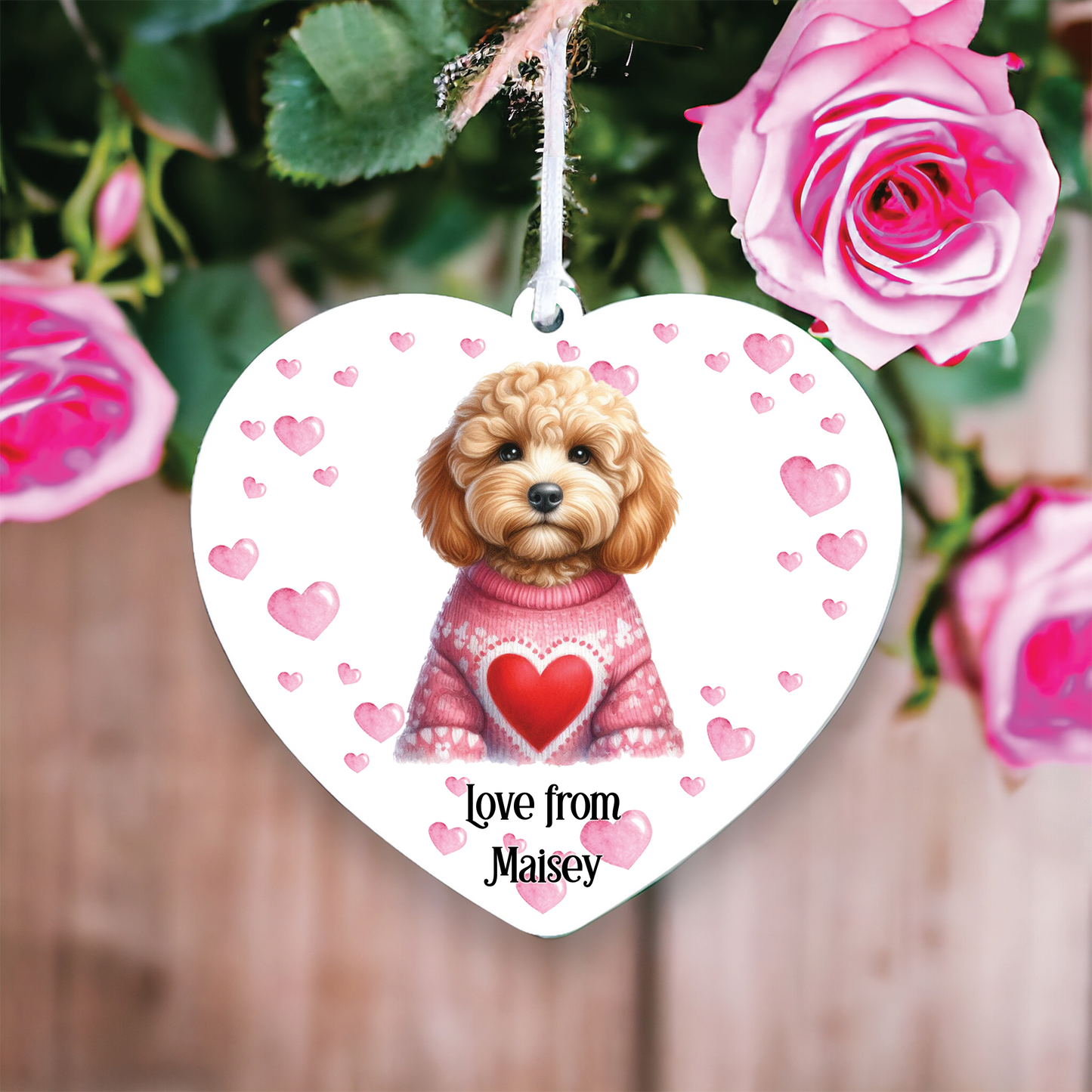 Personalised Cockapoo Love Decoration