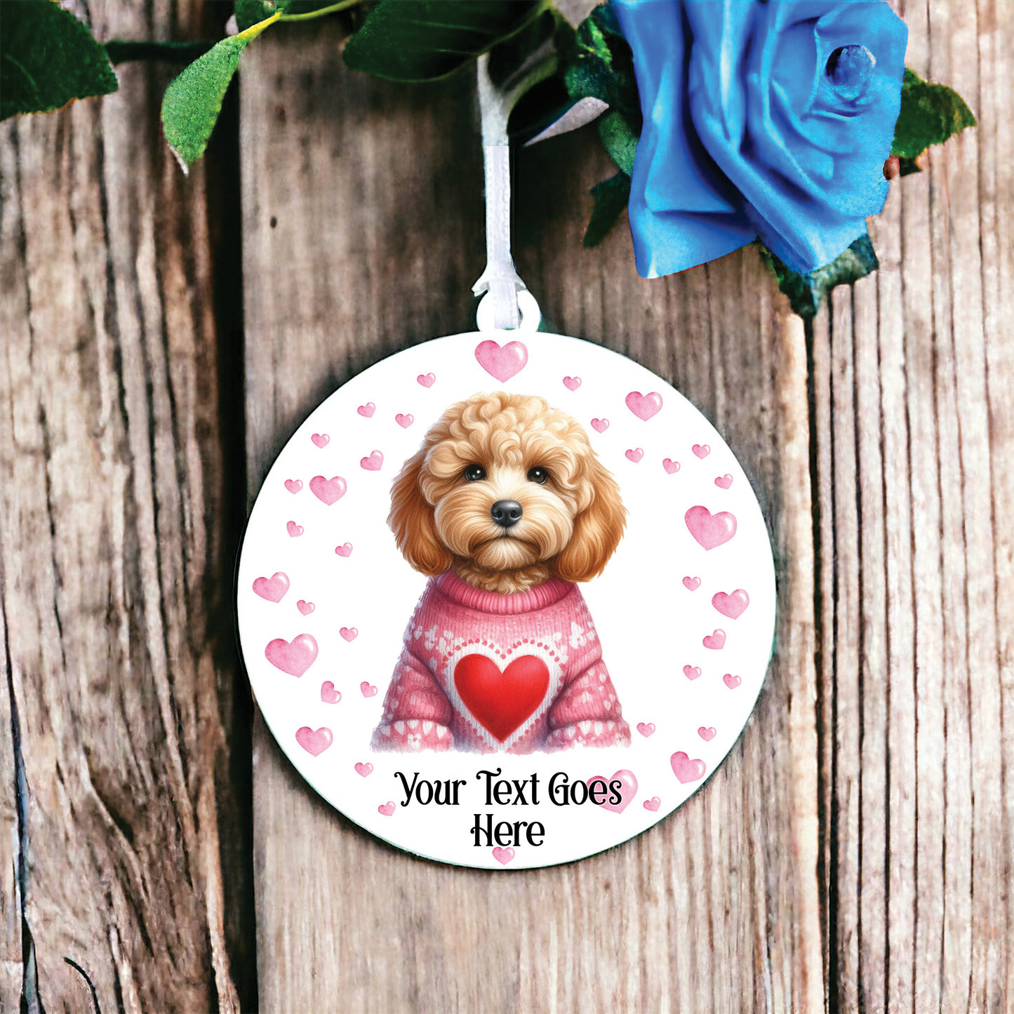 Personalised Cockapoo Love Decoration