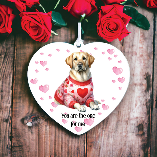 Personalised Labrador Retriever Love Decoration