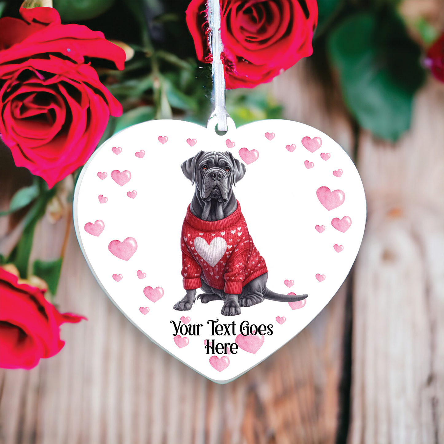 Personalised Cane Corso Love Decoration