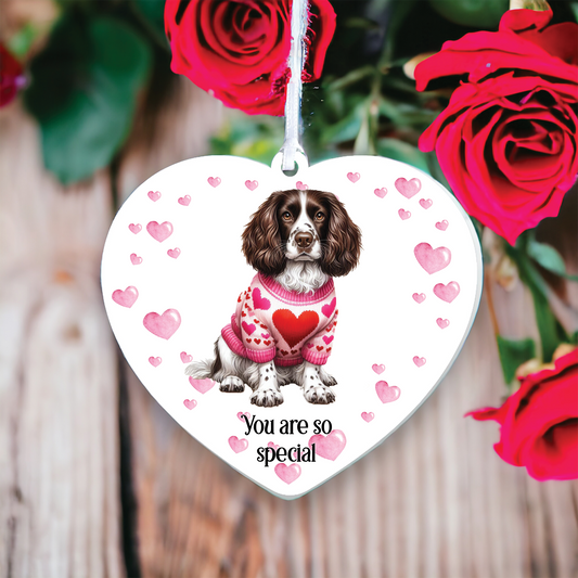 Personalised Springer Spaniel Love Decoration