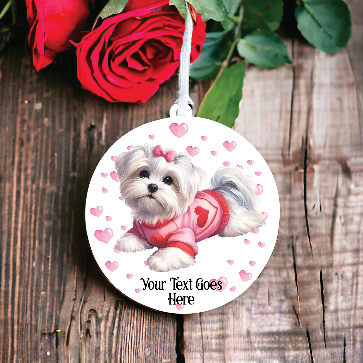 Personalised Maltese Love Decoration