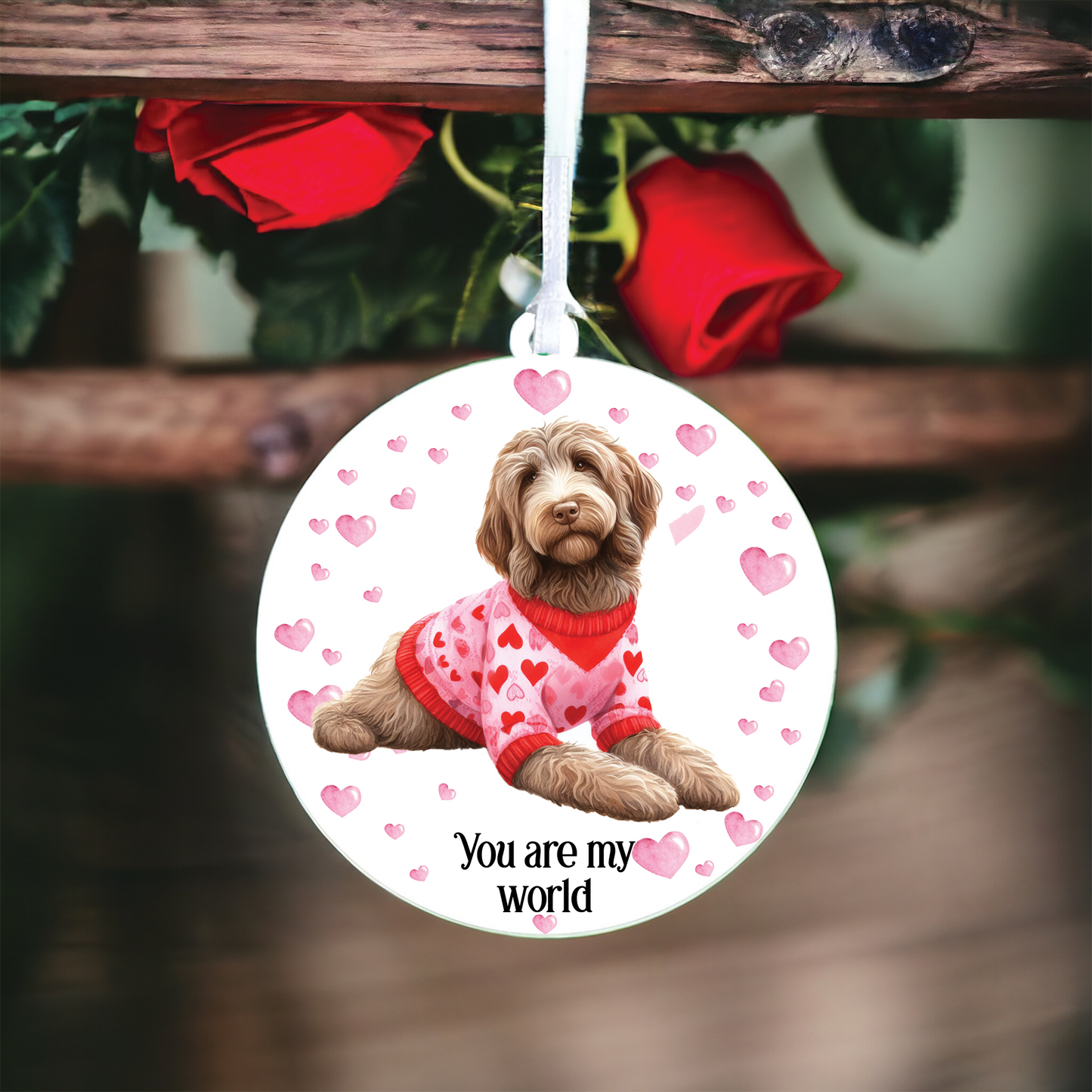 Personalised Spinone Italiano Love Decoration B