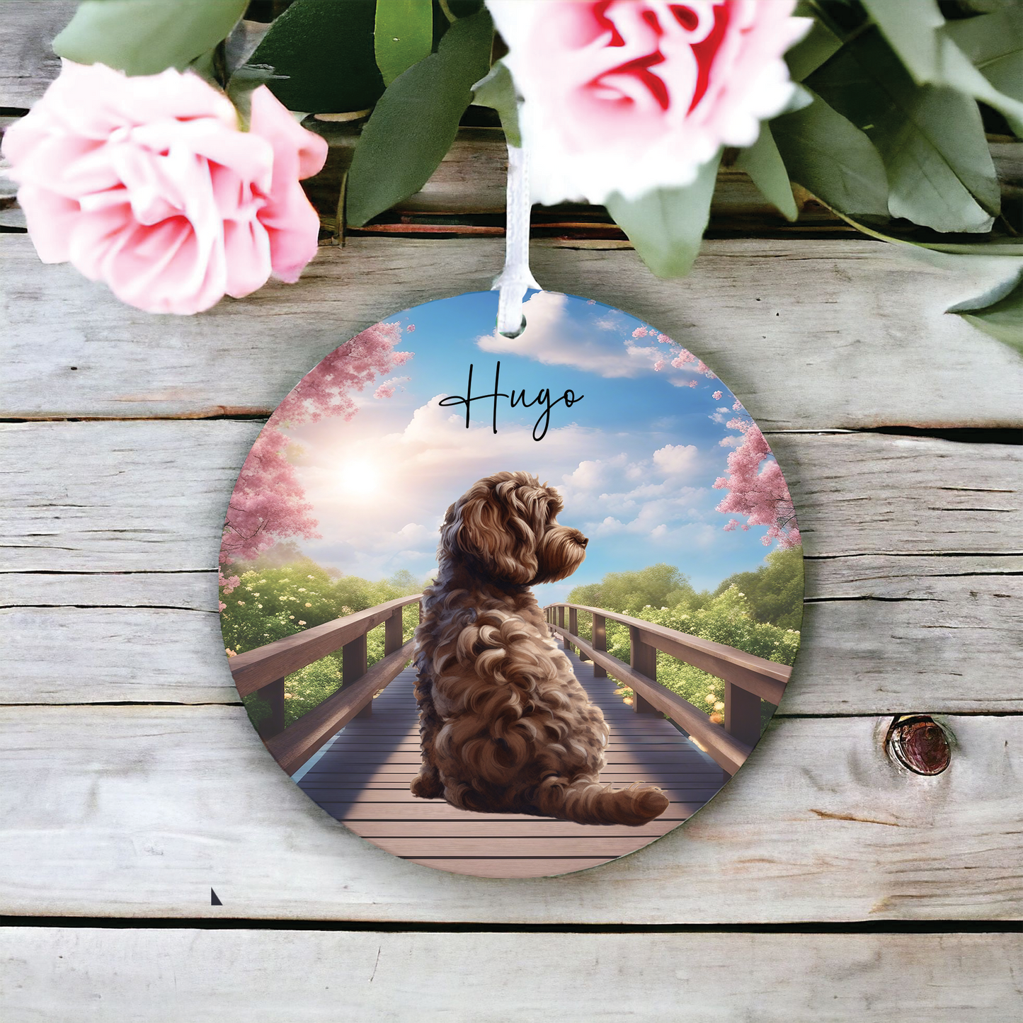 Chocolate Cockapoo memorail gift