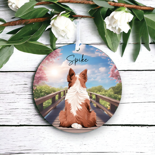 Border Collie memorail gift