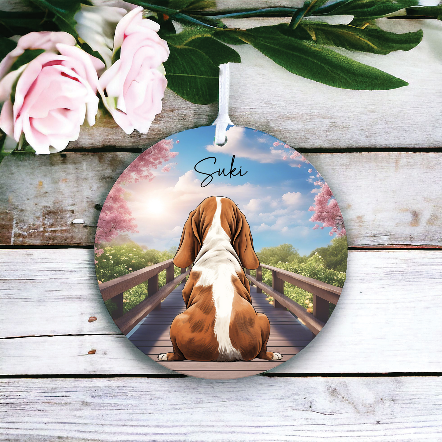 Basset Hound memorail gift