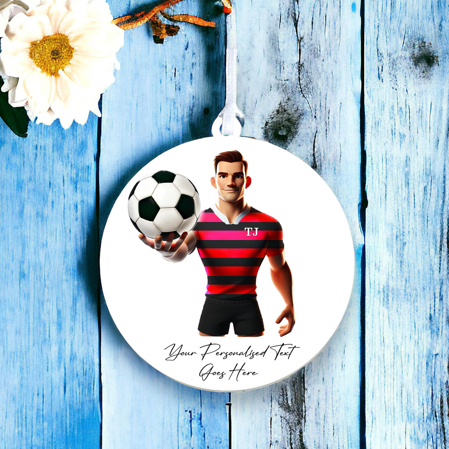 Personalised Football Team Shirt Creator - Hanging Decoration