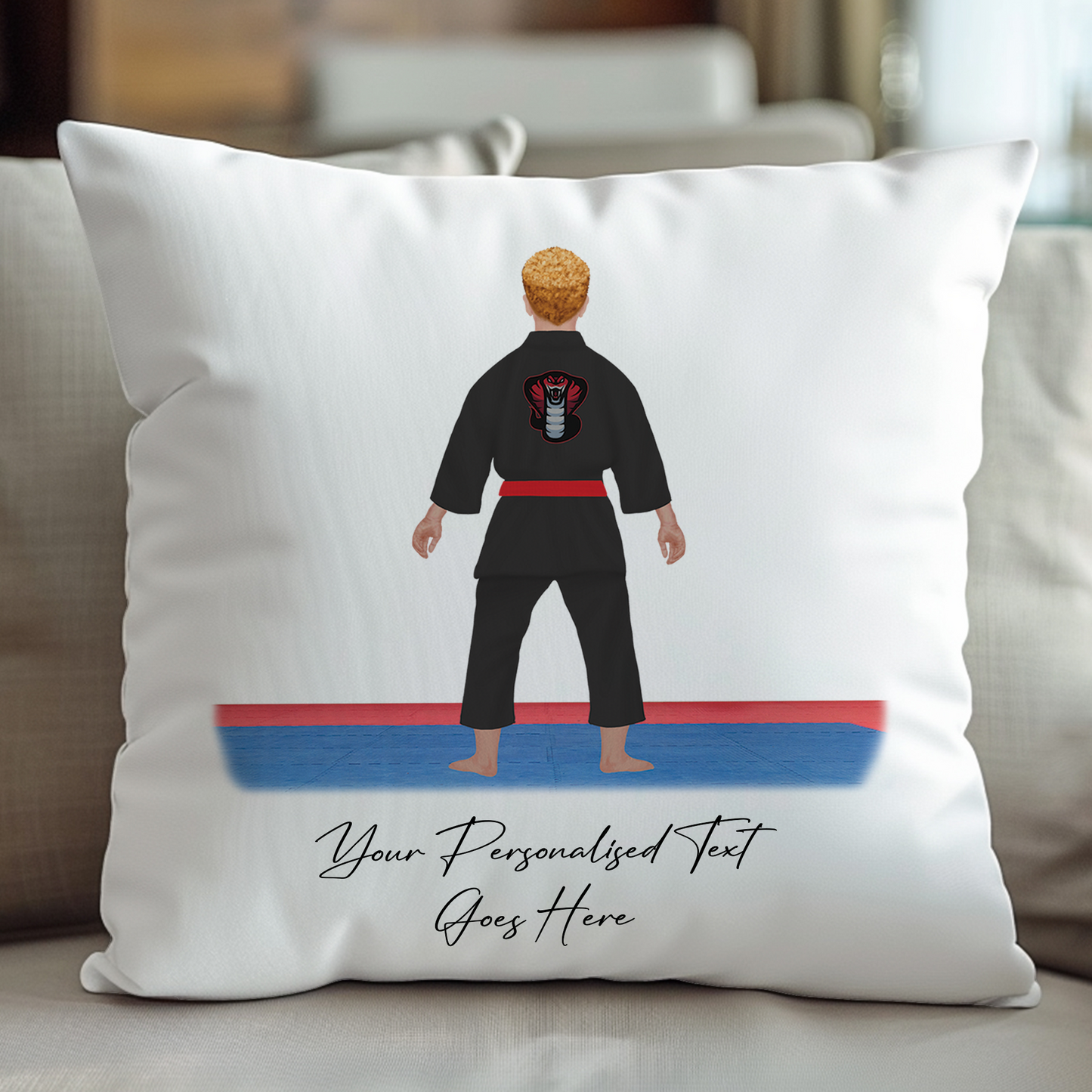 Personalised Karate, Judo, Ju Jitsu, Taekwondo Martial Arts Gi Creator - Cushion