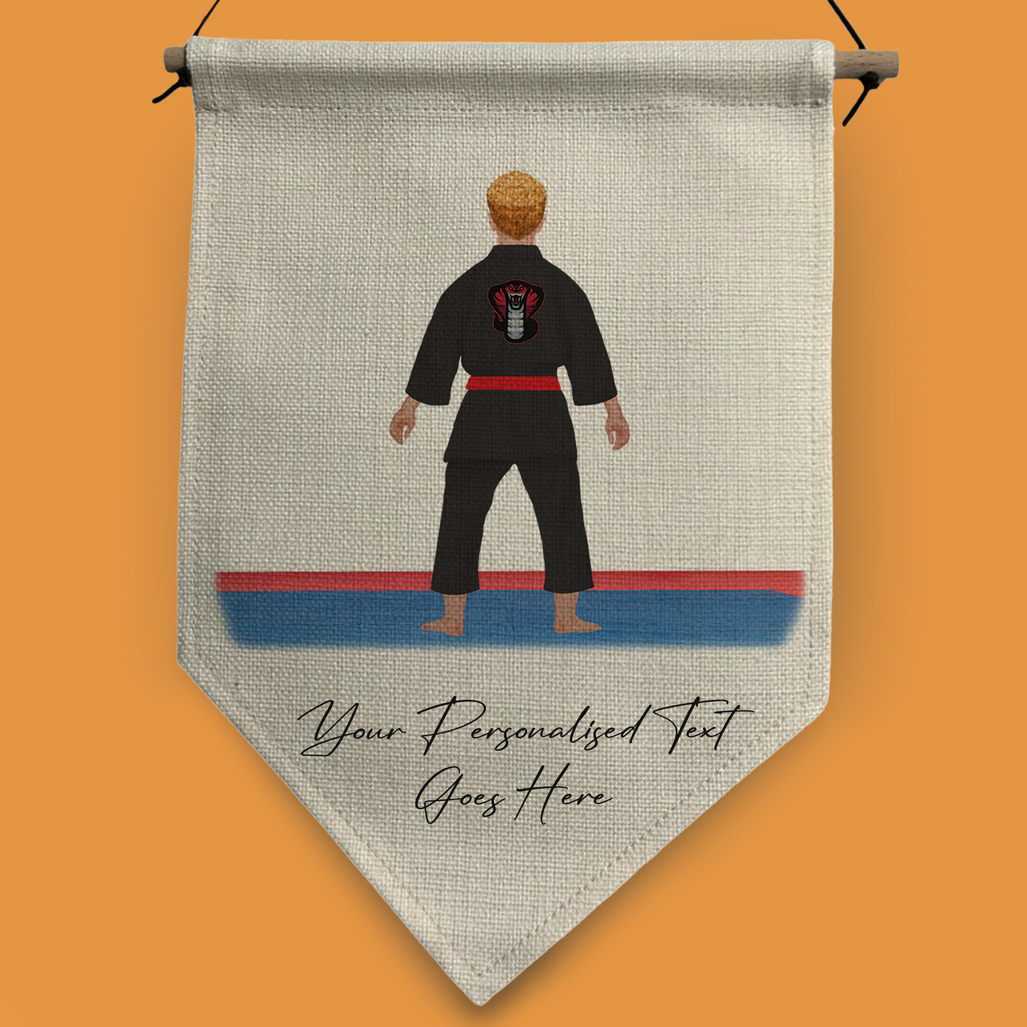 Personalised Karate, Judo, Ju Jitsu, Taekwondo Martial Arts Gi Creator - Pennant Flag