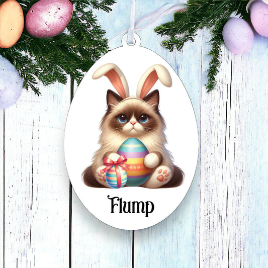 Personalised Birman Easter Egg Decoration