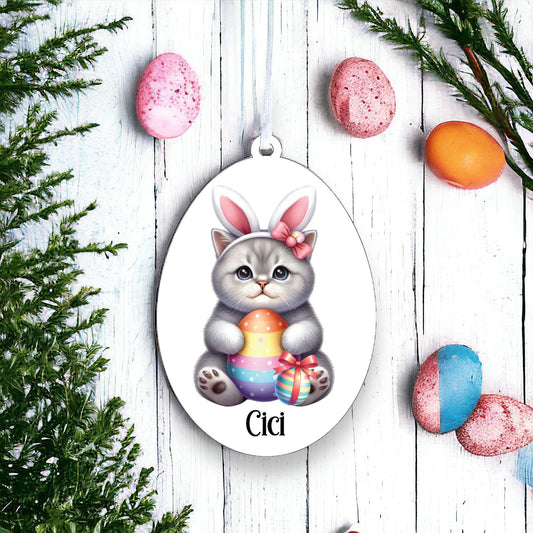 Personalised British Shorthair Easter Egg Decoration