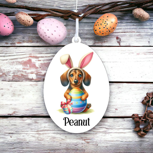 Personalised Dachshund Easter Egg Decoration